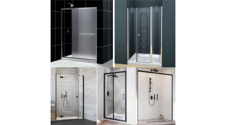 В чем разница между распашными и поворотными душевыми дверями