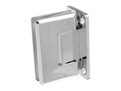 Петля 90° цинк. сплав стена-стекло GIFF 301Zn полированный хром
