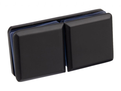 Коннектор 180° стекло-стекло GIFF 724 черный матовый