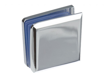 Коннектор 90° цинк. сплав пол-стекло-стена GIFF 721Zn полированный хром