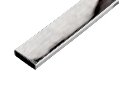 Направляющая труба 30x10 мм GIFF L=3000 t=1,5 мм полированный хром