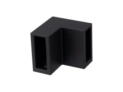 Соединитель 90° труба-труба 30x10 мм GIFF 315 черный матовый