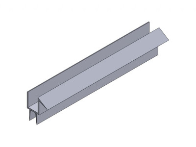Уплотнитель 90° 8 мм пол-стекло GIFF 206 L=2500 мм прозрачный