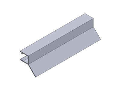 Уплотнитель 135° 8 мм стекло-стекло-стена GIFF 203 L=2500 мм прозрачный
