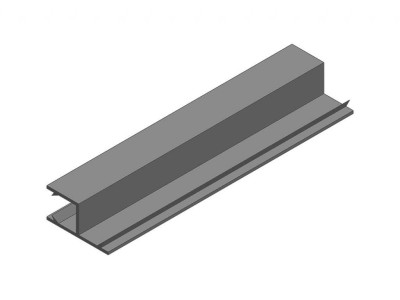 Уплотнитель 180° 8 мм стекло-стекло GIFF 201 L=2500 мм черный полупрозрачный