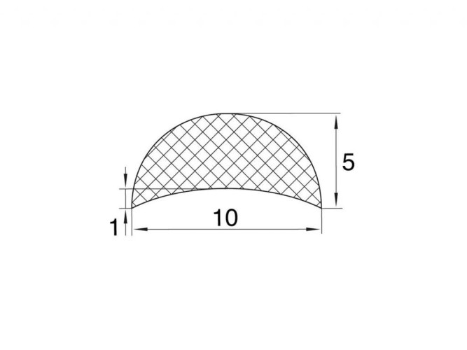 Порог 5x10 мм GIFF L=2000 мм - вид 2