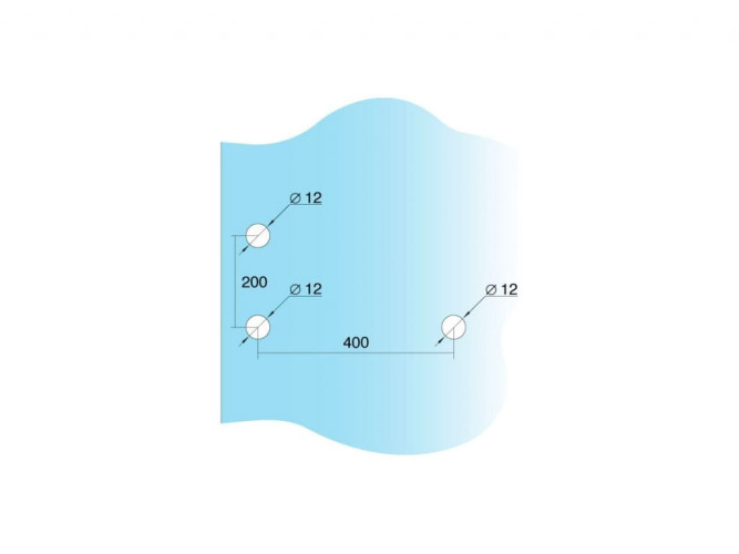 Ручка-полотенцедержатель 400x200x30x15 GIFF золото - вид 2