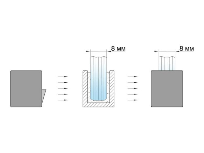 Заглушка торцевая для профиля 13х19 золото - вид 1