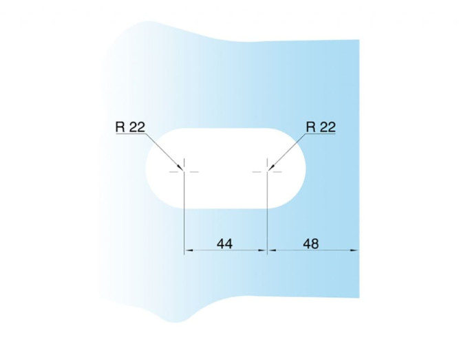 Замок DG-3 с нажимной ручкой и притвором GIFF Glass - вид 2