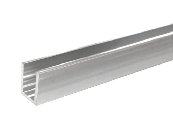 Профиль №9 швеллер 13х19мм с алюминиевым пазом GIFF L=3000мм полированный