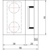 Купити Петля 90* стіна-скло GIFF Glass 8500 чорний матовий в Україні | Prostir.eu